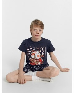 Комплект для мальчиков футболка шорты в сером цвете Mark formelle