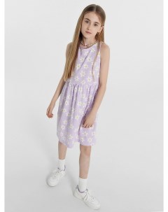 Платье для девочек фиолетовое в ромашки Mark formelle