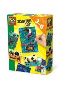 Набор для творчества скретч-карточки Забавные животные 14622 Ses creative