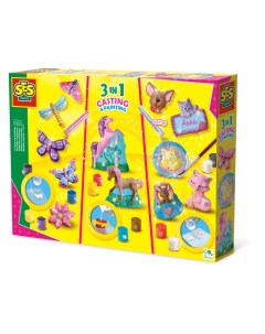 Набор для творчества из гипса 3-в-1 Создай и разукрась 01288 Ses creative