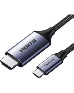 Кабель СM565 90451 USB Type-C - HDMI (1.5 м, черный) Ugreen