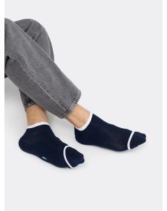 Короткие мужские носки темно синего цвета с полоской Mark formelle
