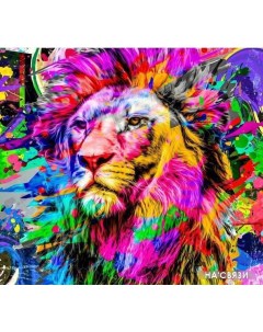 Фотообои Лев в красках 270x300 Vimala