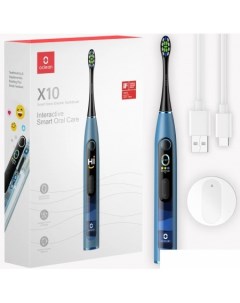 Электрическая зубная щетка X10 Smart Electric Toothbrush синий Oclean