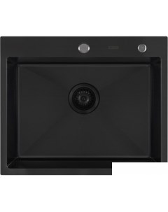 Кухонная мойка Eco AR 600 500 Black PVD Nano Decor Arfeka