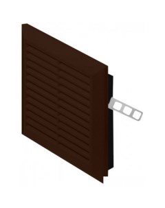 Вентиляционная решетка Classic T40BR 17x17 коричневый Awenta