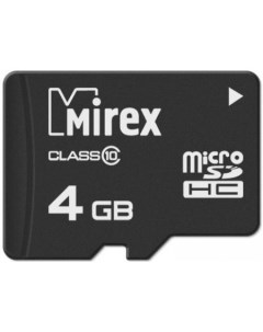 Карта памяти microSDHC 13612 MC10SD04 4GB Mirex