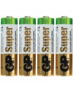 Батарейки Super Alkaline AA 4 шт 15ARS 2SB4 Gp