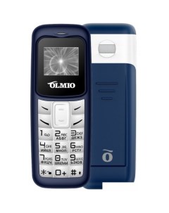 Мобильный телефон A02 белый синий Olmio