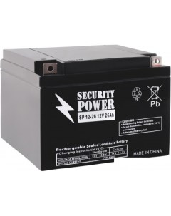 Аккумулятор для ИБП SP 12 26 12В 26 А ч Security power