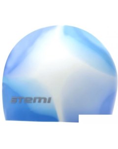 Шапочка для плавания MC206 синий белый бирюзовый Atemi