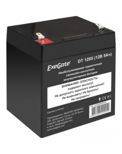 Аккумулятор для ИБП DT 1205 12В 5 А ч Exegate