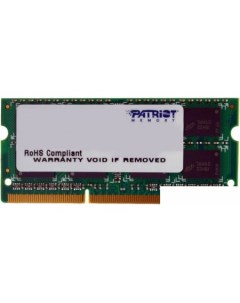 Оперативная память Signature 4GB DDR3 SO DIMM PC3 10600 PSD34G13332S Patriot