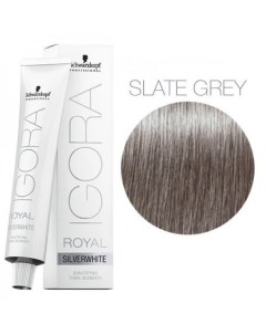 Крем краска для волос Professional Igora Royal SilverWhite Slate Grey 60 мл Schwarzkopf
