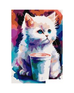 Картина по номерам Акварельный котик p54977 Red panda