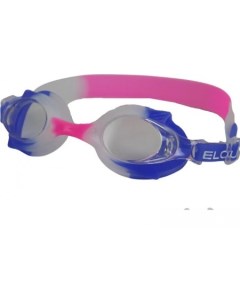Очки для плавания YG 1500 белый голубой розовый Elous