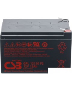 Аккумулятор для ИБП GPL12120 F2 12В 12 А ч Csb battery