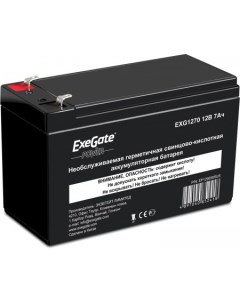 Аккумулятор для ИБП Power EXG 1270 12В 7 А ч EP129858RUS Exegate