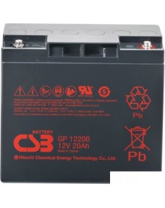 Аккумулятор для ИБП GP12200 12В 20 А ч Csb battery