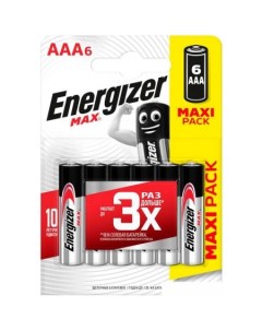 Батарейка Max LR6 AA BL4 2 6 шт Energizer