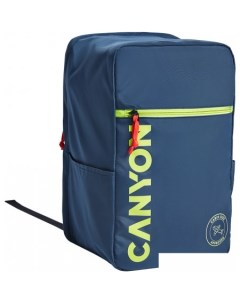 Городской рюкзак CSZ 02 темно синий лайм Canyon
