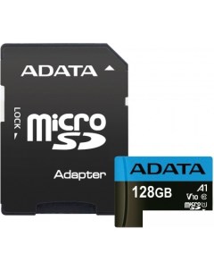 Карта памяти Premier AUSDX128GUICL10A1 RA1 microSDXC 128GB с адаптером Adata