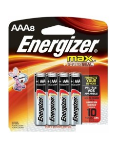 Батарейка Max LR03 AAA BL8 Energizer