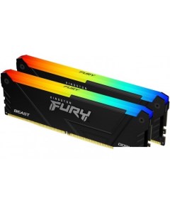 Оперативная память FURY Beast RGB 2x32ГБ DDR4 3200 МГц KF432C16BB2AK2 64 Kingston