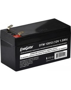 Аккумулятор для ИБП DTM 12012 12В 1 2 А ч Exegate