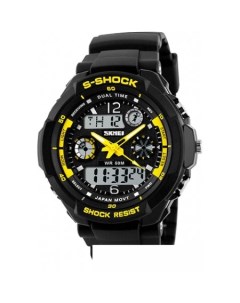 Наручные часы S Shock 0931 черный желтый Skmei