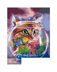 Картина по номерам Любопытный котенок KT502 Artcity