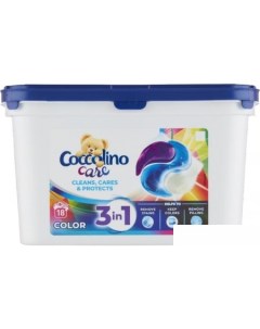 Капсулы для стирки 3в1 Color для цветного белья 18 шт Coccolino