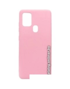 Чехол для телефона Matte для Samsung Galaxy A21s светло розовый Case
