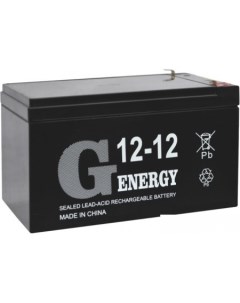 Аккумулятор для ИБП 12 12 F1 12В 12 А ч G-energy