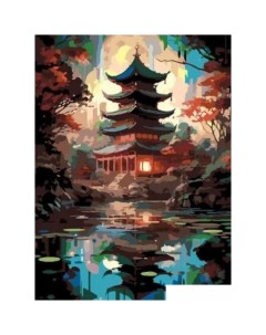 Картина по номерам Китайский храм Red panda