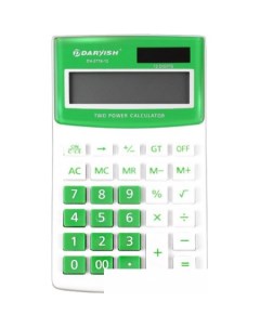Бухгалтерский калькулятор DV 2716 12N белый зеленый Darvish