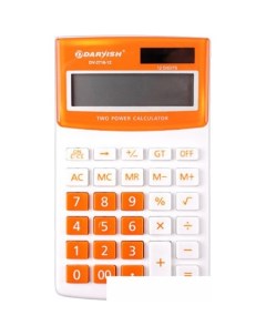 Бухгалтерский калькулятор DV 2716 12Or белый оранжевый Darvish