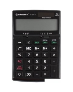Бухгалтерский калькулятор DV 2666T 12K черный Darvish