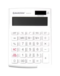 Бухгалтерский калькулятор DV 2707 12W белый Darvish