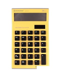 Бухгалтерский калькулятор DV 2725 12Y желтый Darvish
