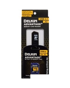 Карта памяти Advantage SD Reader and Card Bundle SDXC 256GB Delkin devices