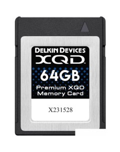 Карта памяти Premium XQD 64GB Delkin devices