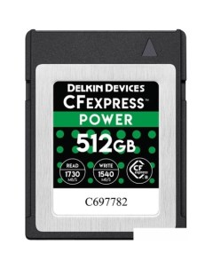 Карта памяти Power CFexpress DCFX1 512 512GB Delkin devices