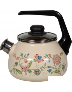 Чайник со свистком Луговые цветы 4с210я Стальэмаль