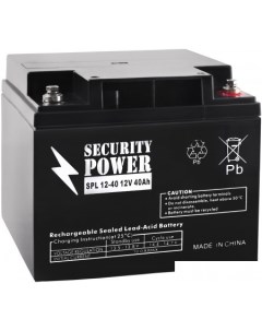 Аккумулятор для ИБП SPL 12 40 12В 40 А ч Security power