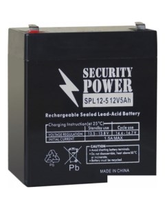 Аккумулятор для ИБП SPL 12 5 F2 12В 5 А ч Security power