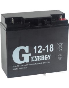 Аккумулятор для ИБП 12 18 12В 18 А ч G-energy