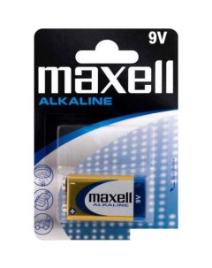 Батарейки Alkaline 9V 6LR61 в блистере Maxell