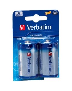Батарейки D Alkaline Batteries 49923 Verbatim