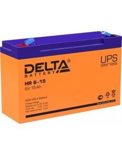Аккумулятор для ИБП HR 6 15 6В 15 А ч Delta